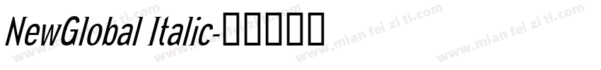 NewGlobal Italic字体转换